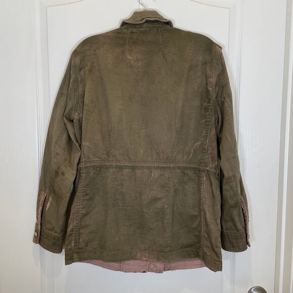 Free People Not Your Brother's Jacket Surplus Utility Military Olive Green XS - Picture 8 of 8